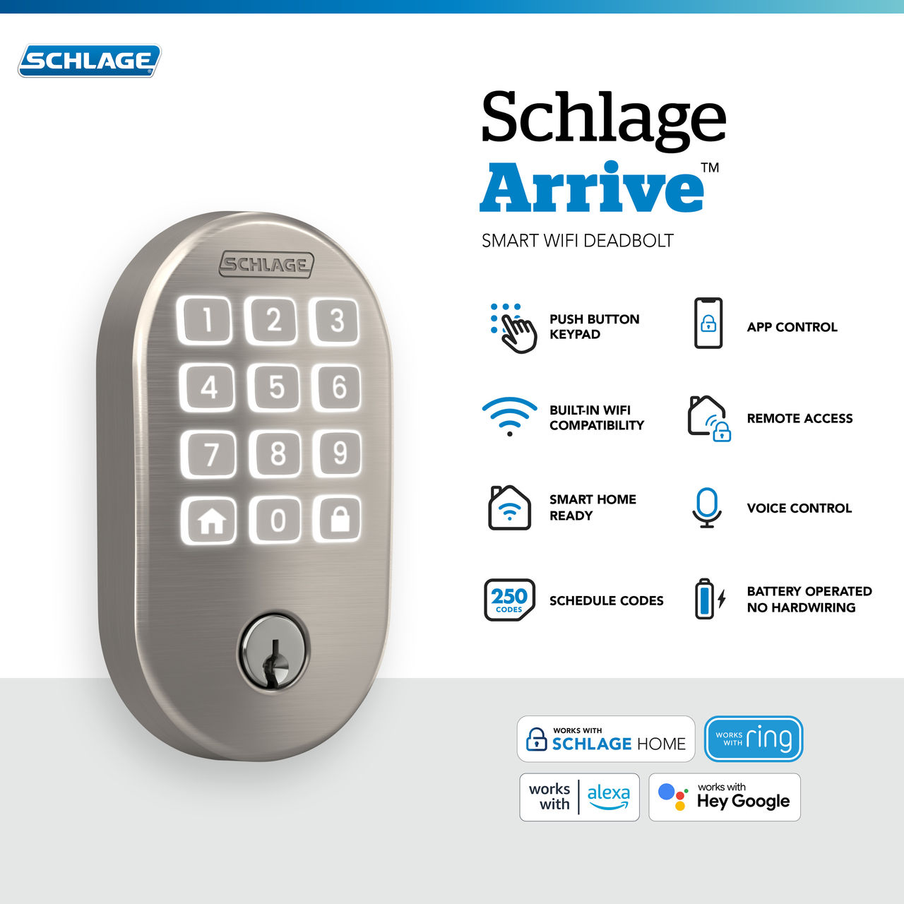 Schlage Arrive™ Smart WiFi Deadbolt