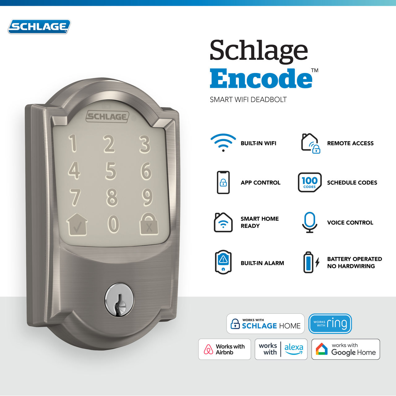 Schlage Encode™ Smart WiFi Deadbolt