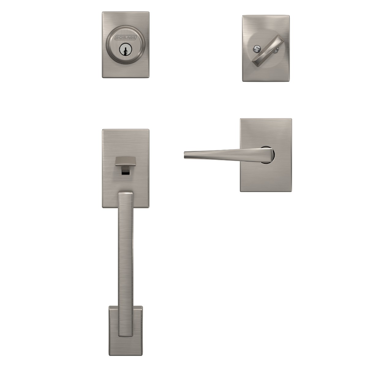 Custom Single Cylinder Handleset and Eller Lever with Century Trim