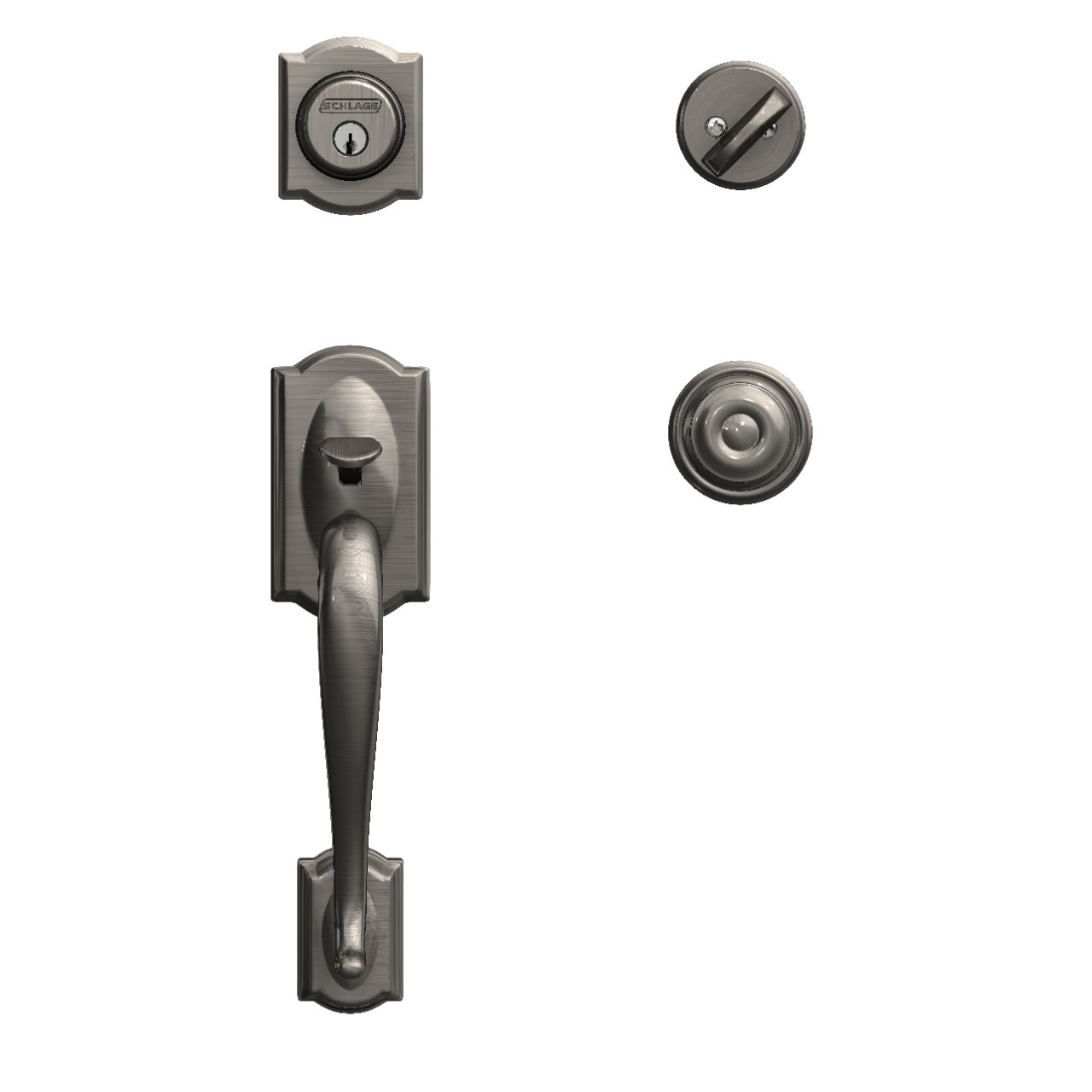 Single Cylinder Handleset and Georgian Knob