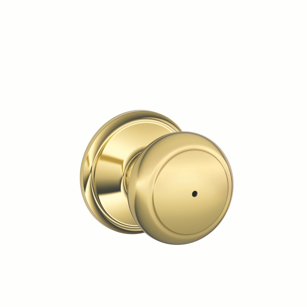 Serrure avec bouton Andover pour chambre de bain et chambre à coucher