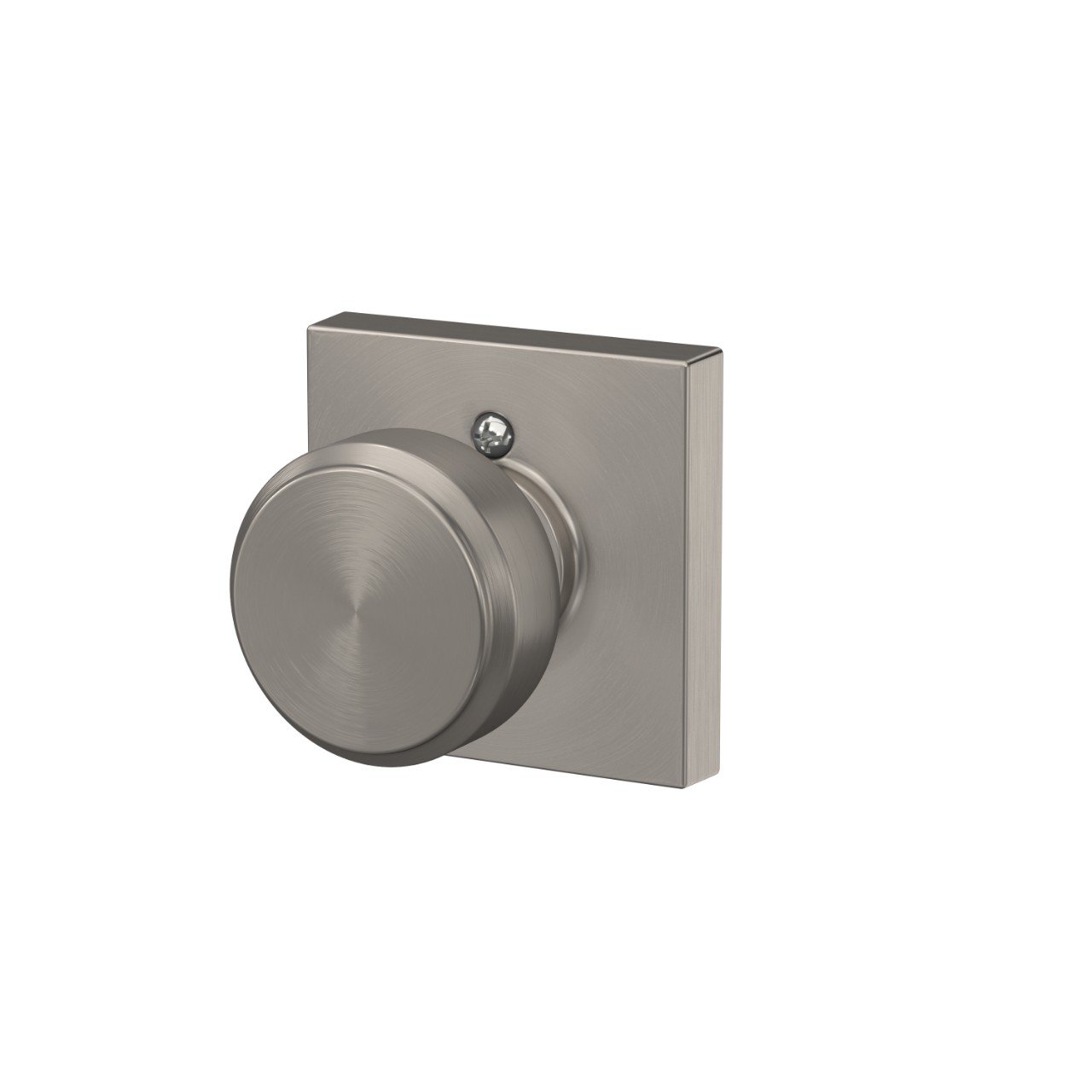 Serrure sans rotation avec bouton Bowery et garniture Collins