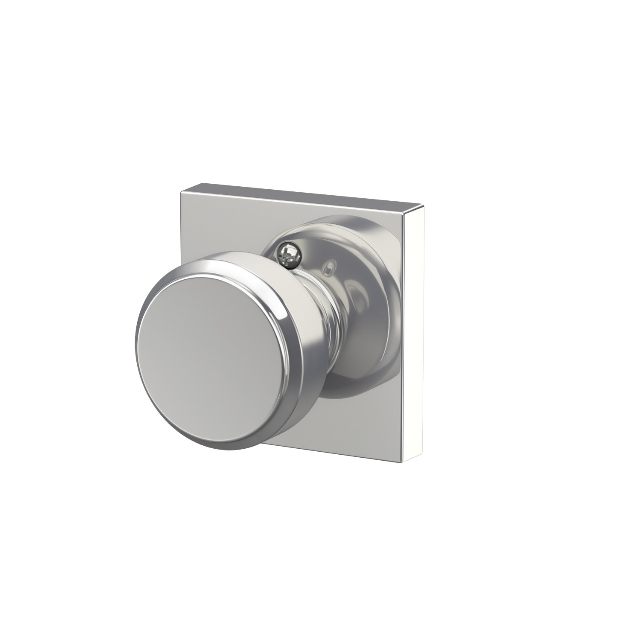 Serrure sans rotation avec bouton Bowery et garniture Collins