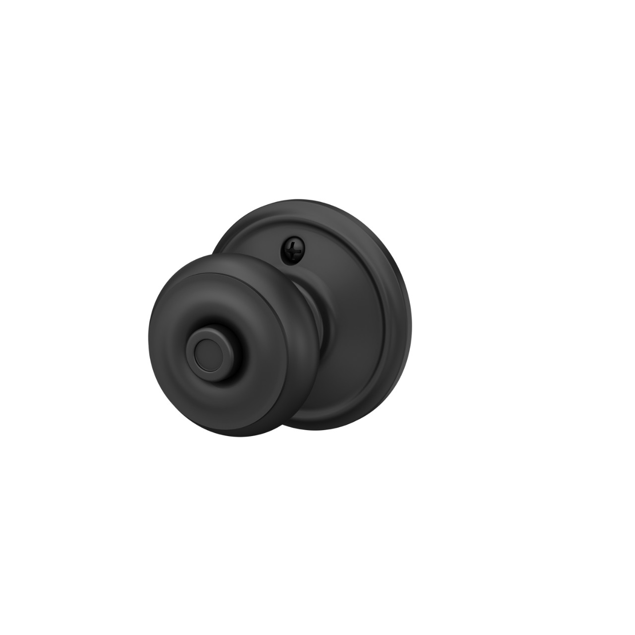 Serrure avec bouton Georgian pour chambre de bain et chambre à coucher
