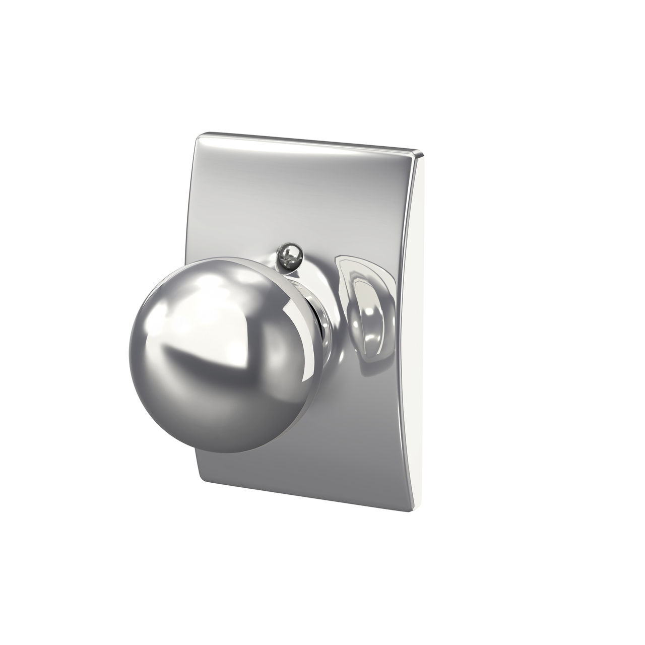 Serrure sans rotation avec bouton Orbit et garniture Century