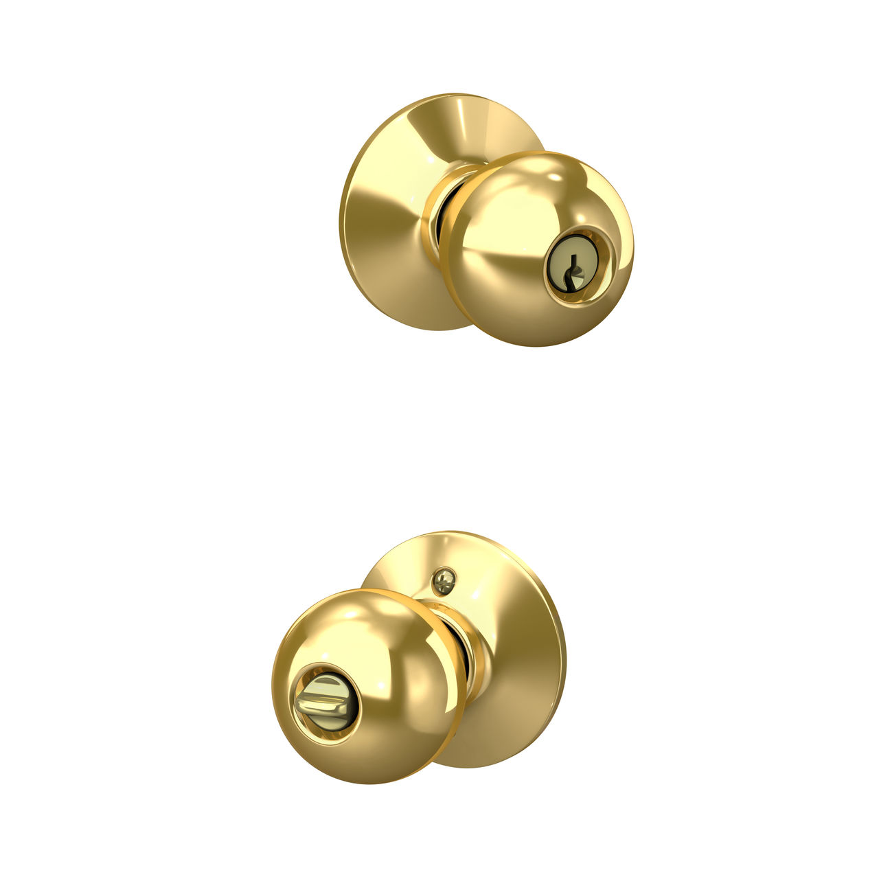 Serrure d’entrée à clé avec bouton Orbit