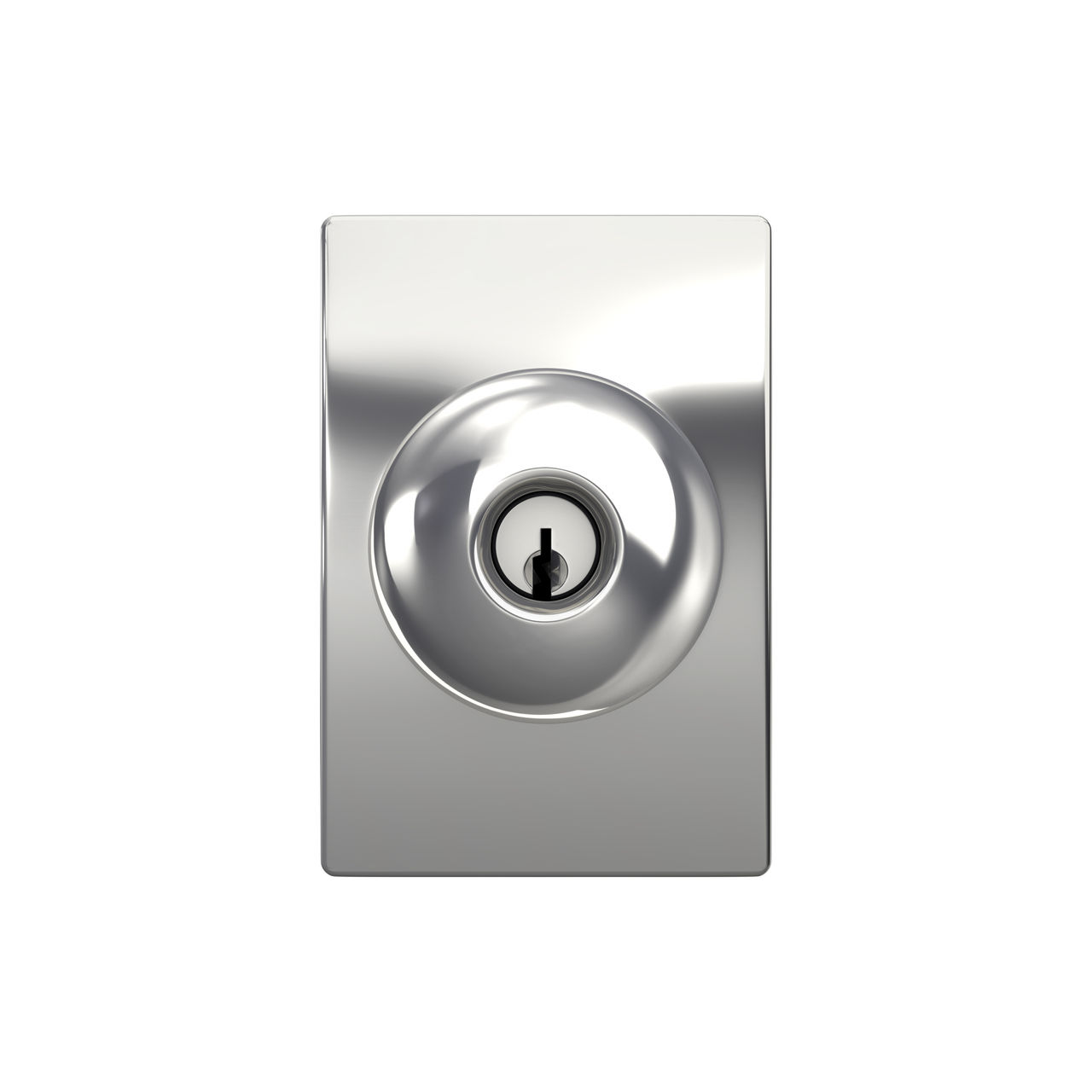 Serrure d’entrée à clé avec bouton Orbit et garniture Century