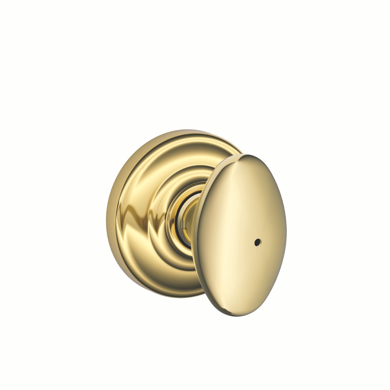 Serrure avec bouton Siena et garniture Andover pour chambre de bain et chambre à coucher
