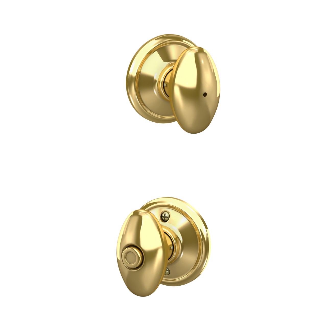 Serrure avec bouton Siena pour chambre de bain et chambre à coucher