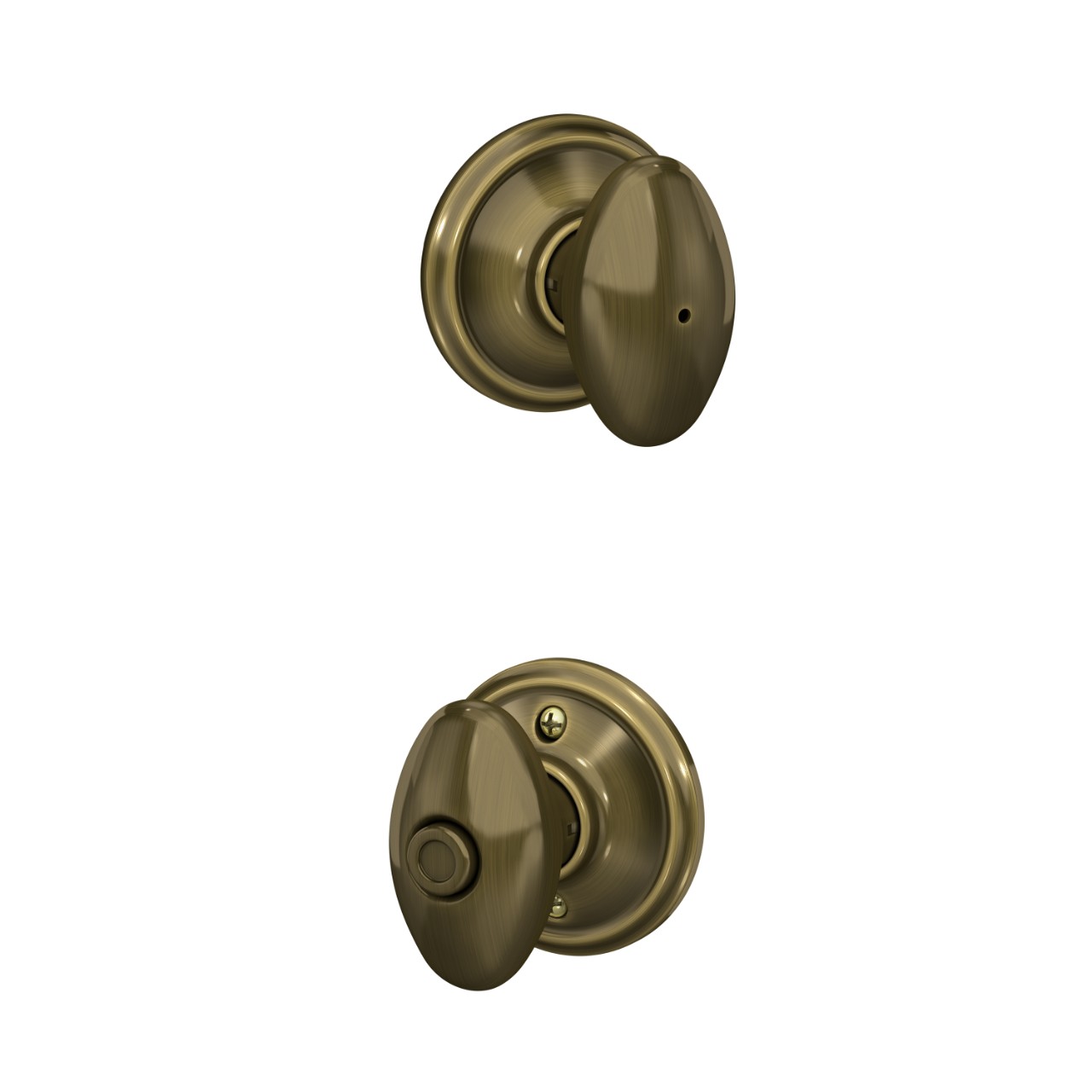 Serrure avec bouton Siena pour chambre de bain et chambre à coucher