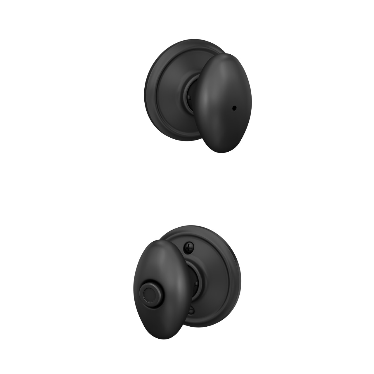 Serrure avec bouton Siena pour chambre de bain et chambre à coucher