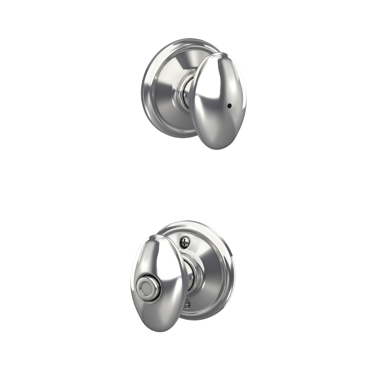 Serrure avec bouton Siena pour chambre de bain et chambre à coucher