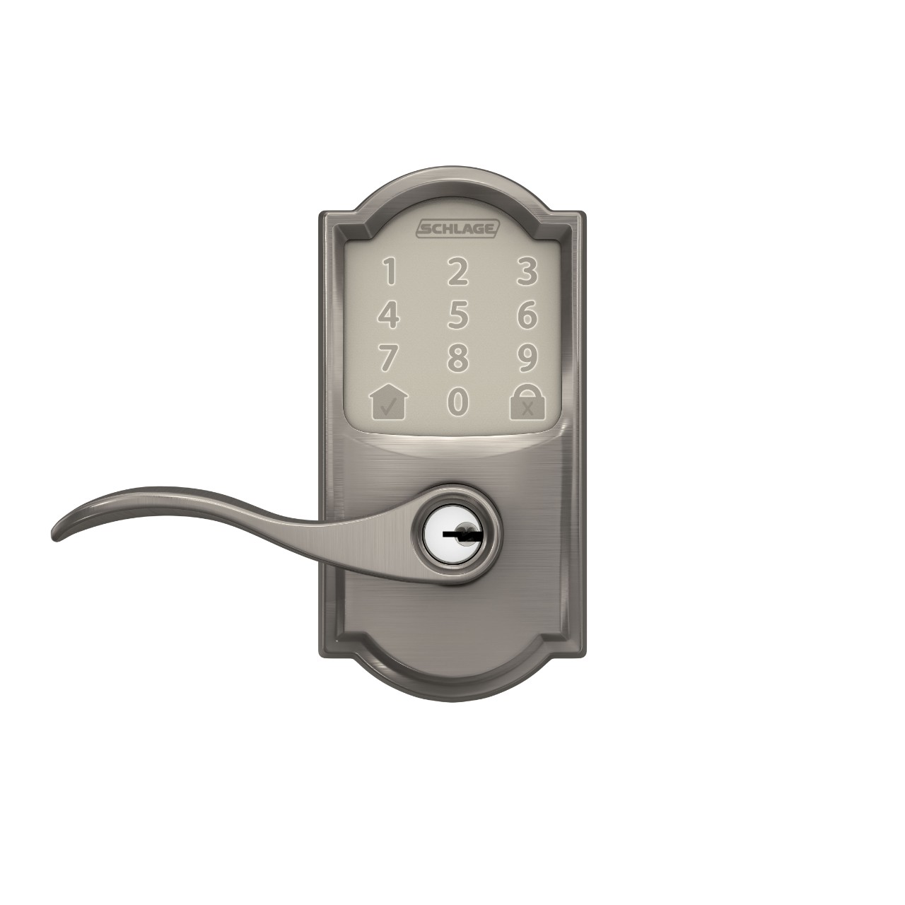 Levier intelligent Wi-Fi Encode™ de Schlage avec levier Accent