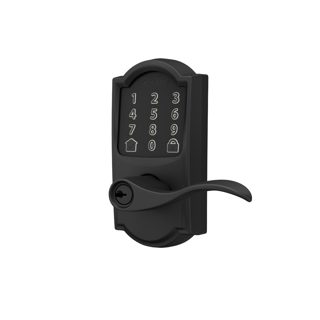 Levier intelligent Wi-Fi Encode™ de Schlage avec levier Accent