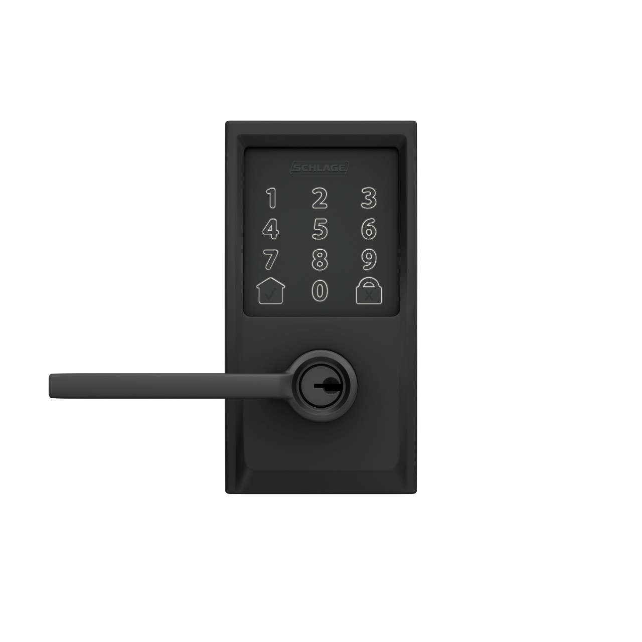 Levier intelligent Wi-Fi Encode™ de Schlage avec levier Latitude