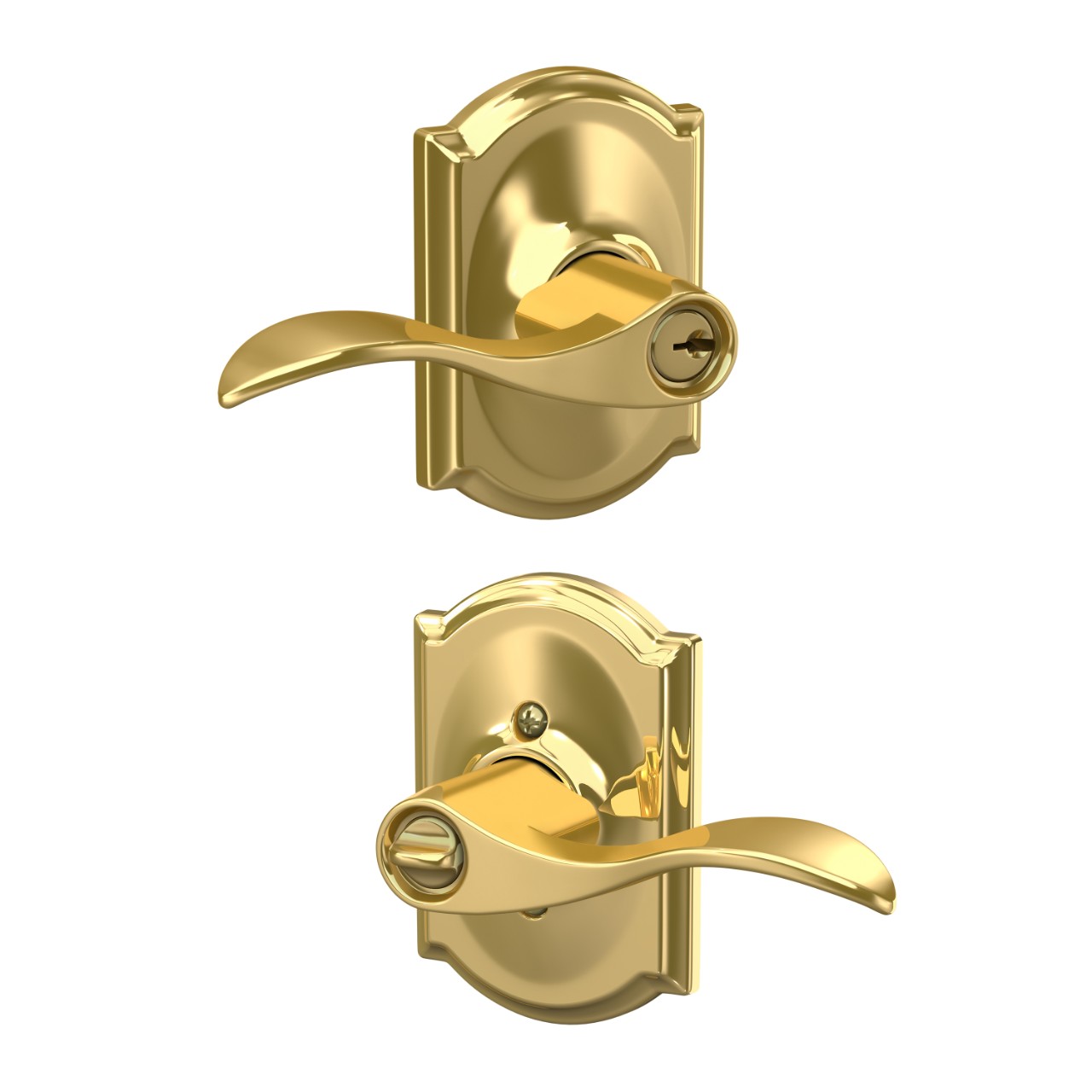 Accent Lever Keyed Entry Lock