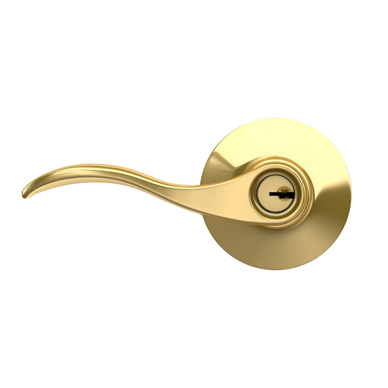 Serrure d’entrée à clé avec levier Accent