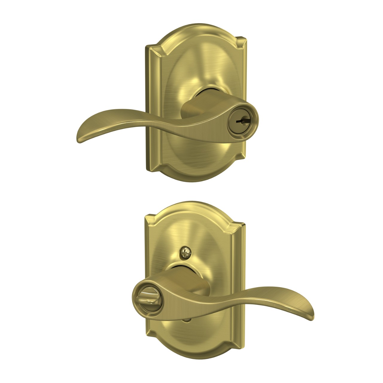 Accent Lever Keyed Entry Lock