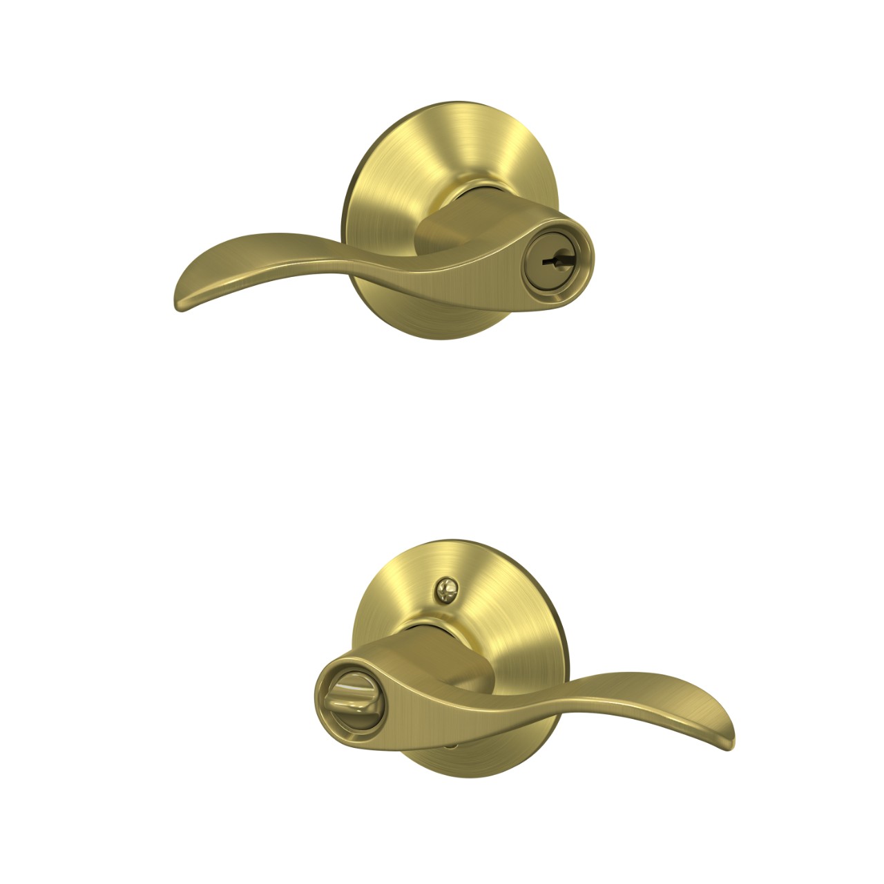 Serrure d’entrée à clé avec levier Accent