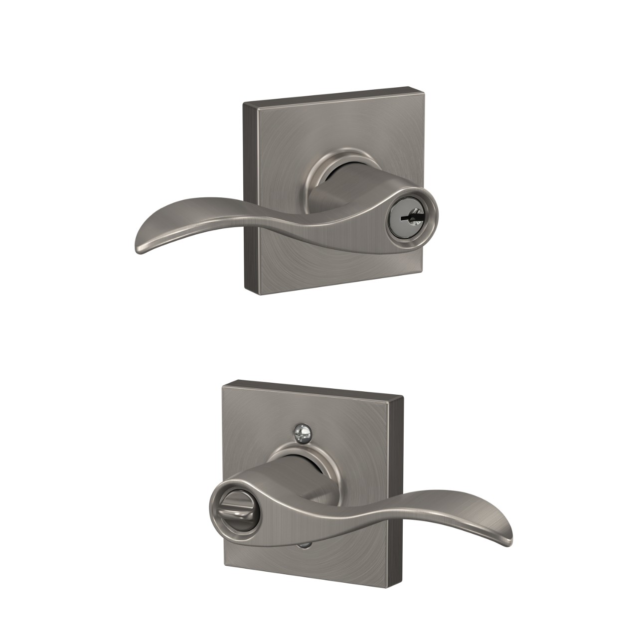 Accent lever Keyed Entry lock