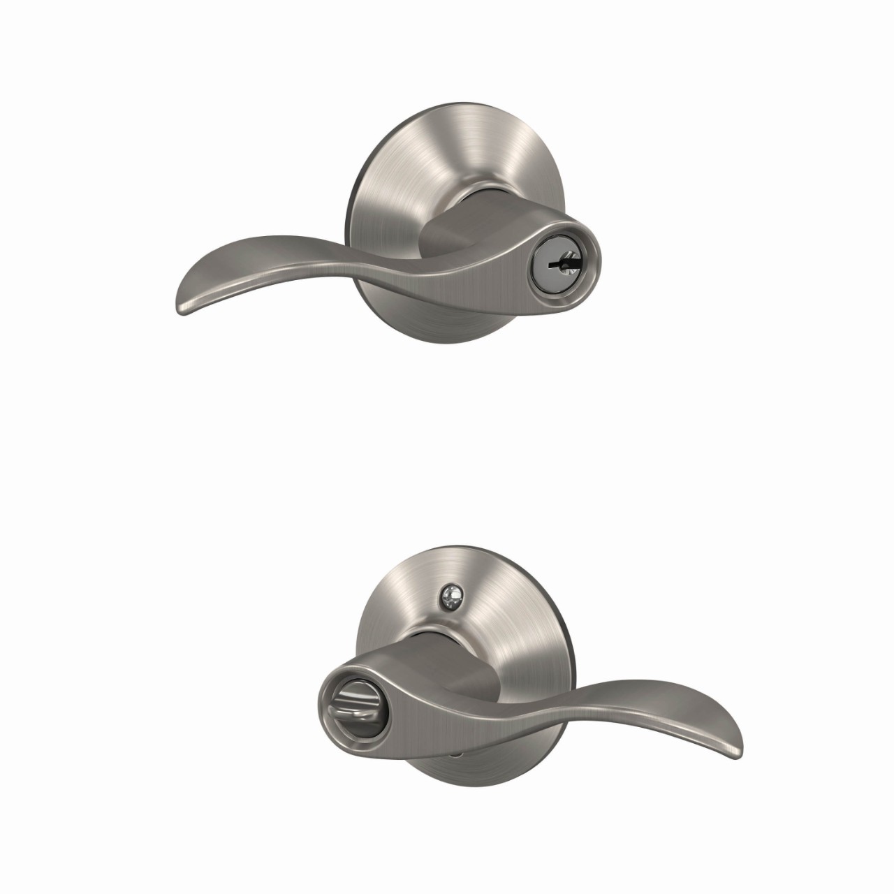 Serrure d’entrée à clé avec levier Accent