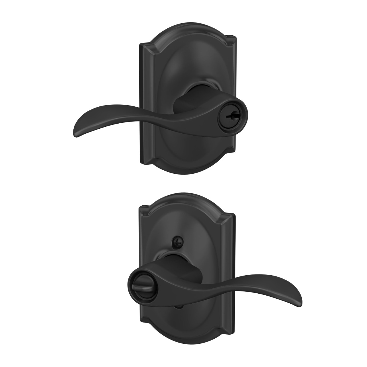 Accent Lever Keyed Entry Lock