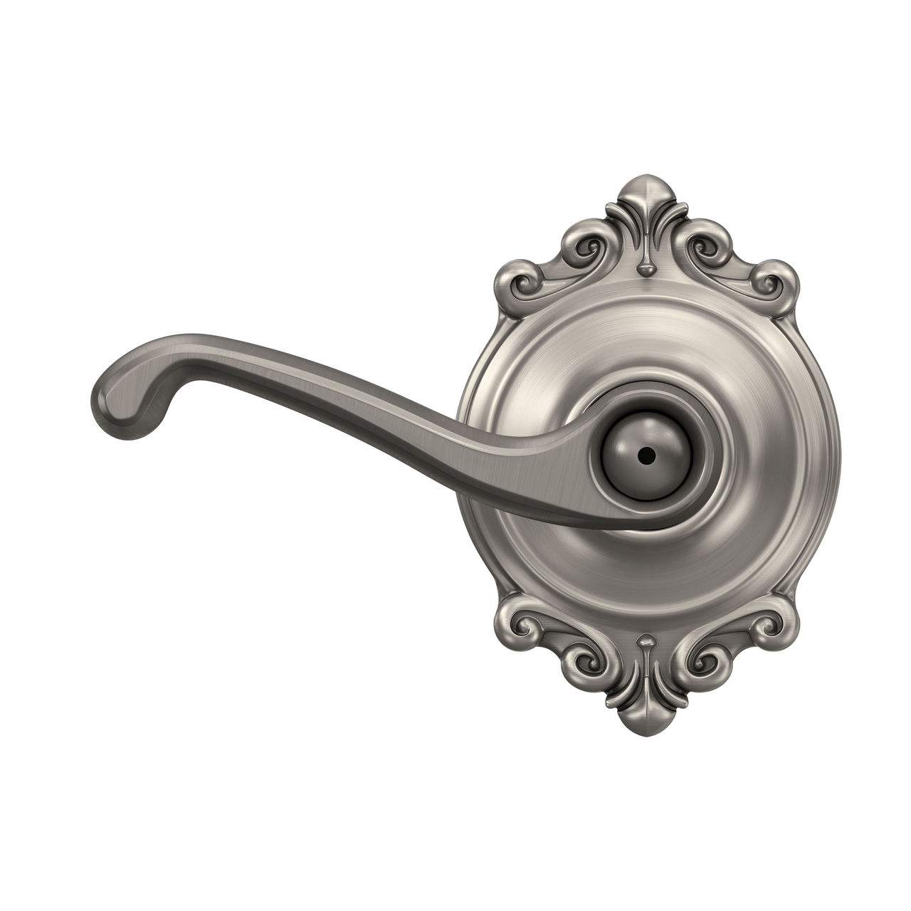 Serrure avec levier Flair et garniture Brookshire pour chambre de bain et chambre à coucher