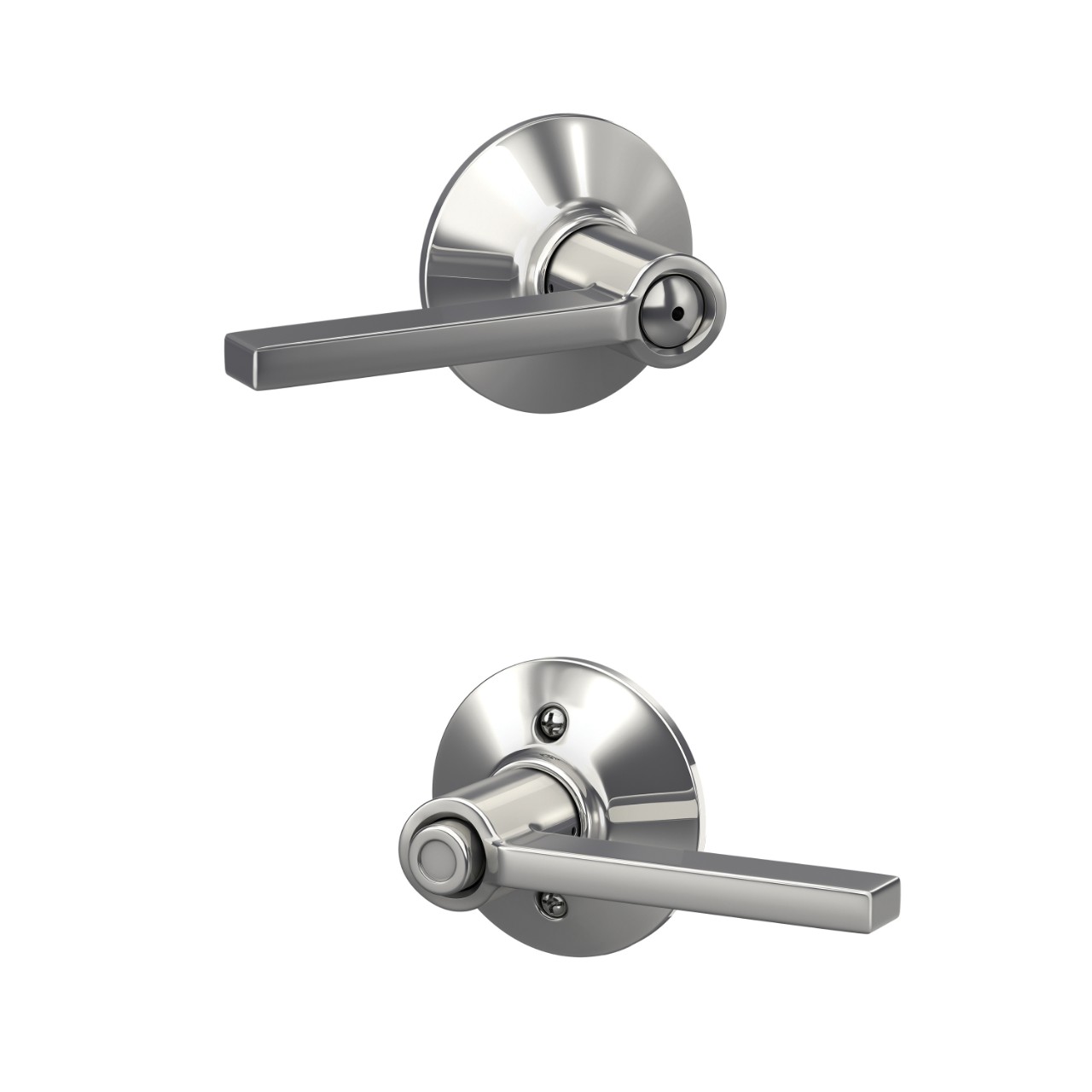 Serrure avec levier Latitude pour chambre de bain et chambre à coucher