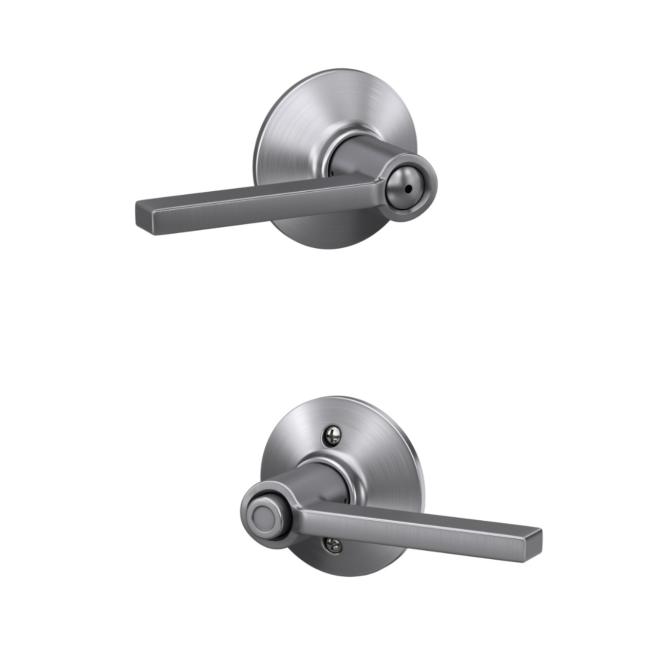 Serrure avec levier Latitude pour chambre de bain et chambre à coucher